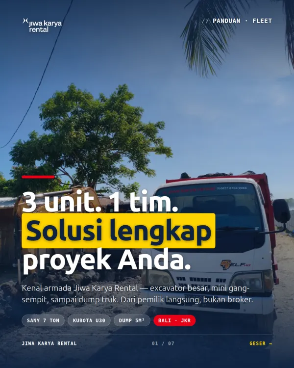 JKR — armada lengkap, satu tim: solusi lengkap proyek Bali